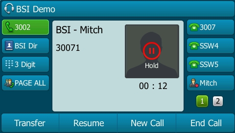 T29G Call Held